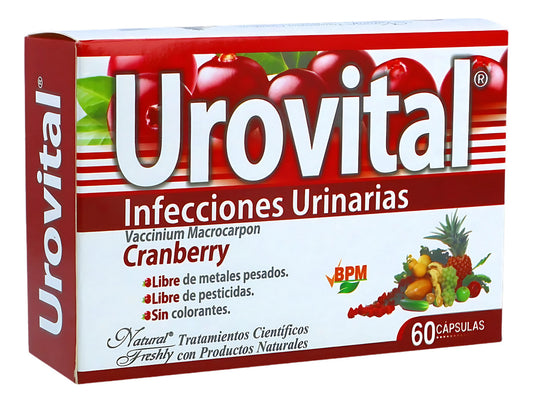 Kit Protección Urinaria Y Equilibrio Mineral Urovital Cranberry 60 Cápsulas + Cloruro De Magnesio 200 Cápsulas | Marca Natural Freshly Sin Sabor