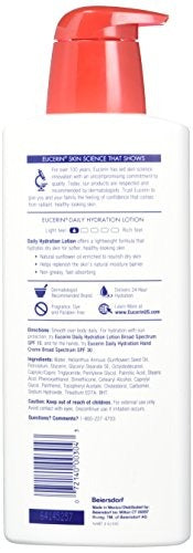 Eucerin Daily Hydration Loción Hidratante, Sin Fragancia