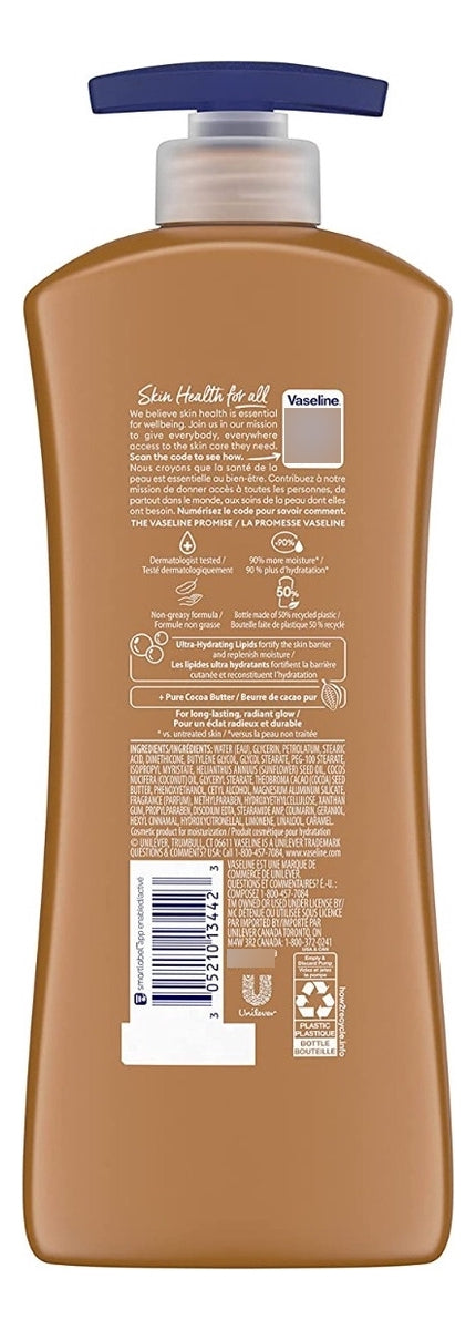 Vaseline Crema Corporal Cocoa Radiant Intensive Care 600Ml