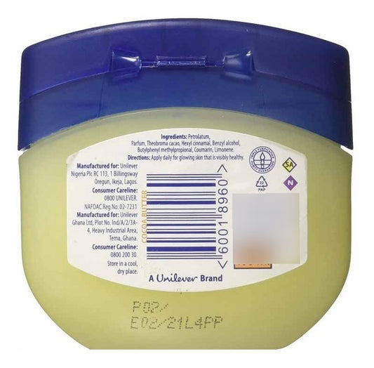 Vaseline Vaselina Cocoa Butter