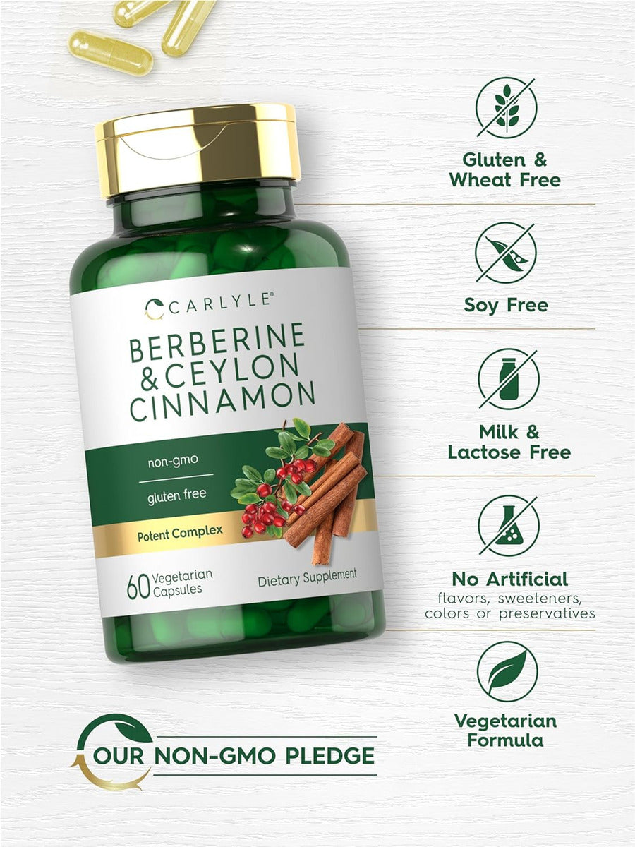 Berberine Berberina 2000mg Max Potencia Extra Fuerte 60 Caps