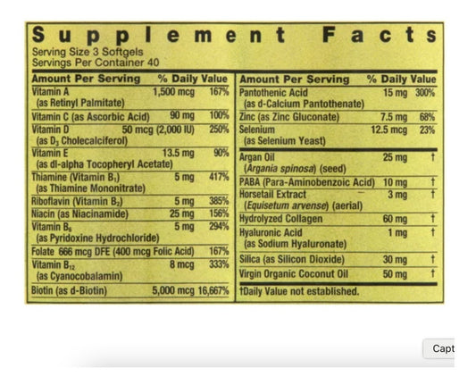 Hair, Skin & Nails 5,000 Mcg - Unidad a $751