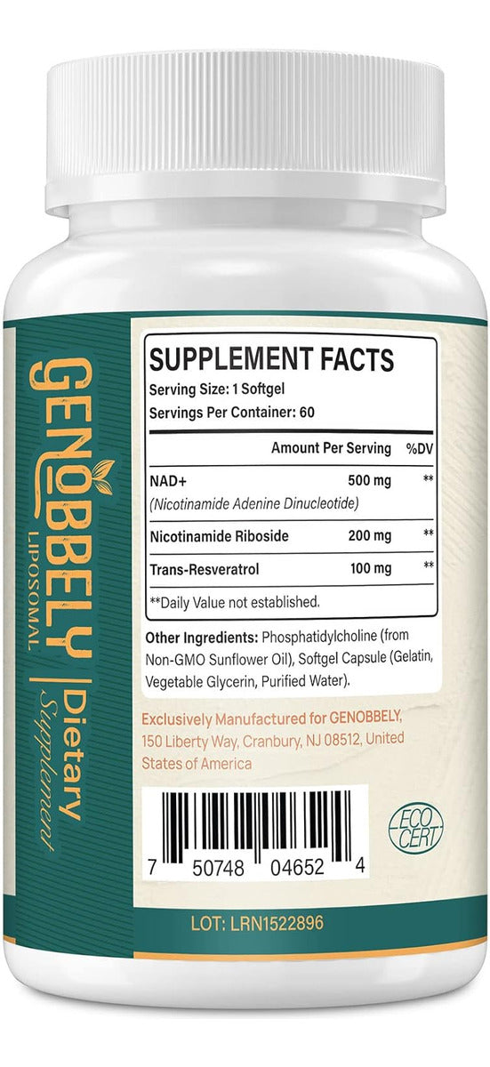 Nad 800 Mg Liposomal Resveratrol