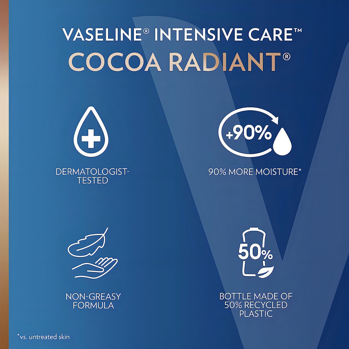 Vaseline Crema Corporal Cocoa Radiant Intensive Care 600Ml