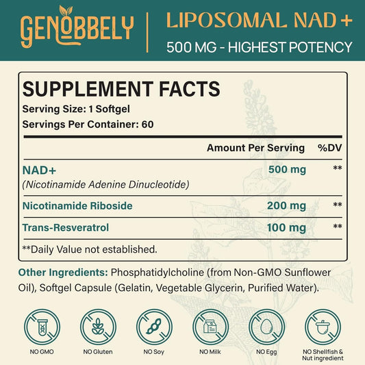 Nad 800 Mg Liposomal Resveratrol