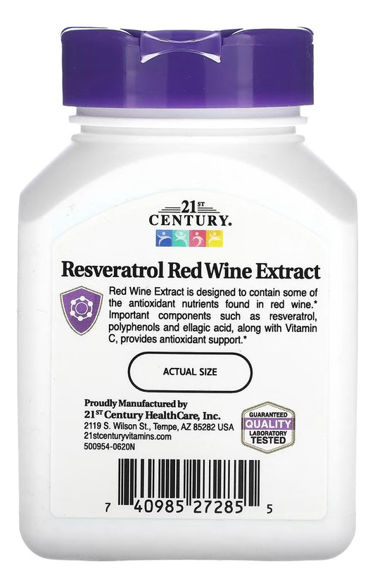 Resveratrol 21 Century90 Cápsulas