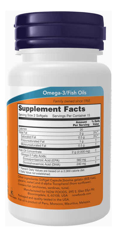 Omega 3 Now 30 Capsulas