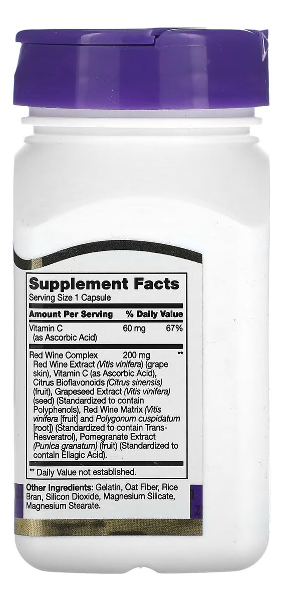 Resveratrol 21 Century90 Cápsulas