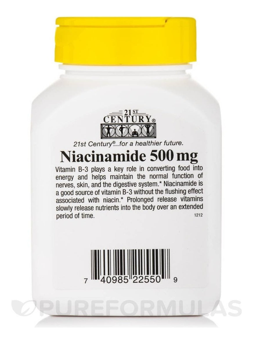 Niacina 500mg. Niacinamida Flush 110caps