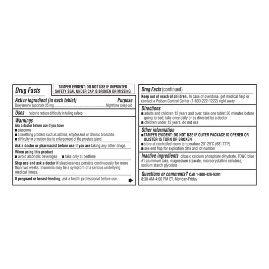 Sleep Aid 25mg Kirkland