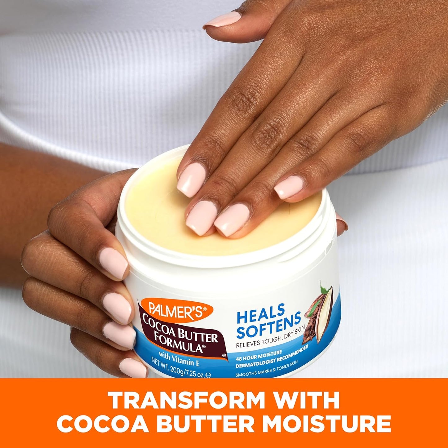 Palmer's Loción sólida de terapia diaria de manteca de cacao con vitamina E, hidratante corporal para piel extremadamente seca, suaviza y calma, 7.25 onzas, (paquete de 1)