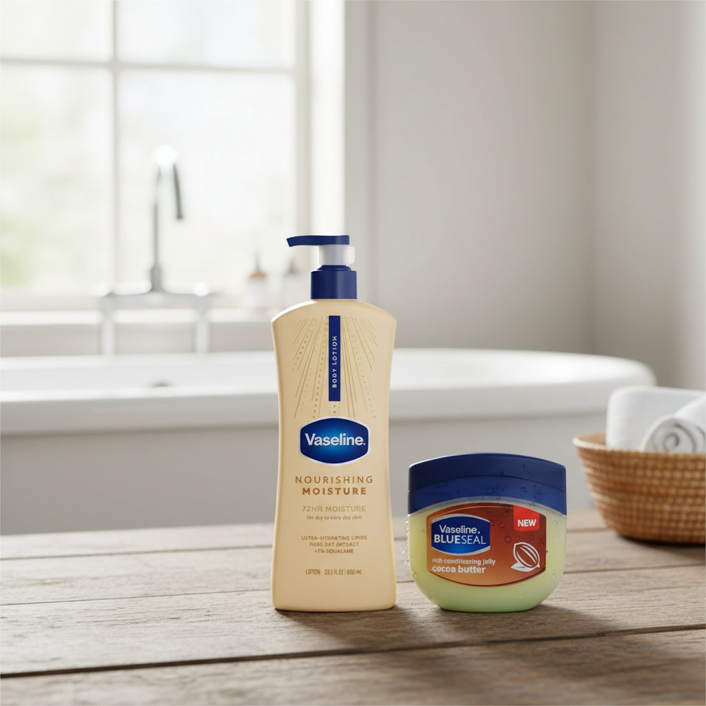 Vaseline Corporal  Nourishing Moisture +vaselin Cocoa Butter