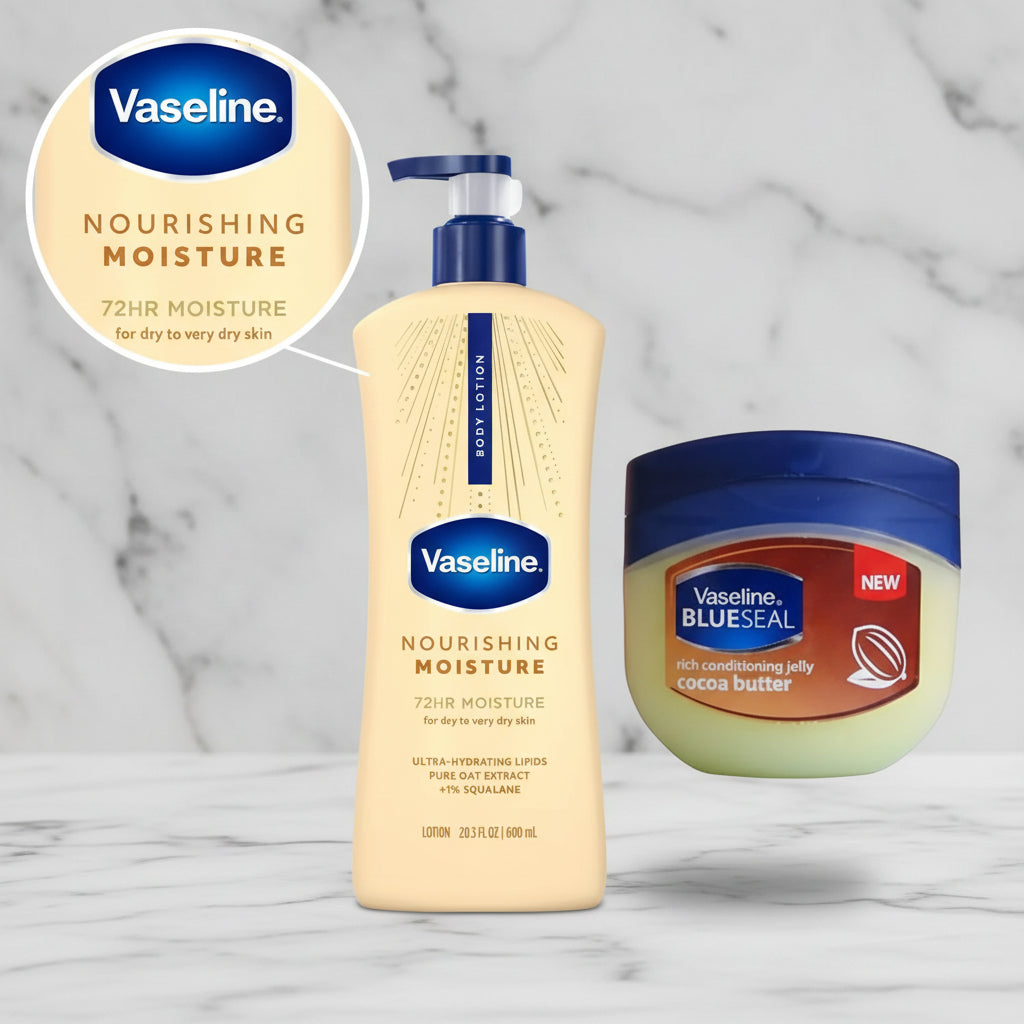 Vaseline Corporal  Nourishing Moisture +vaselin Cocoa Butter
