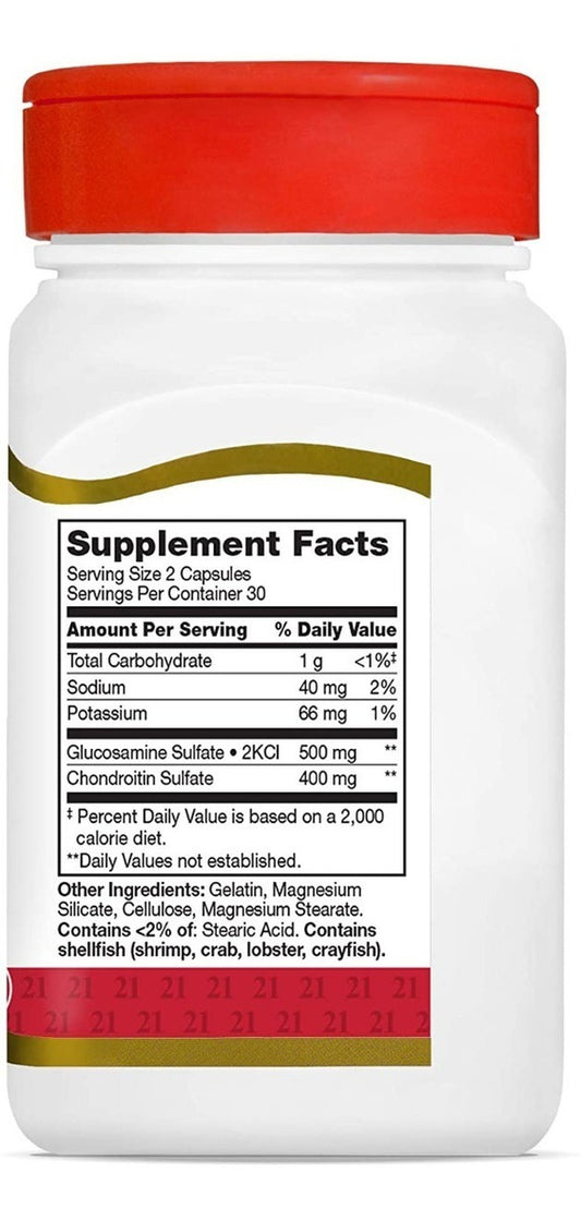 21st Century Glucosamina - 60 Capsulas