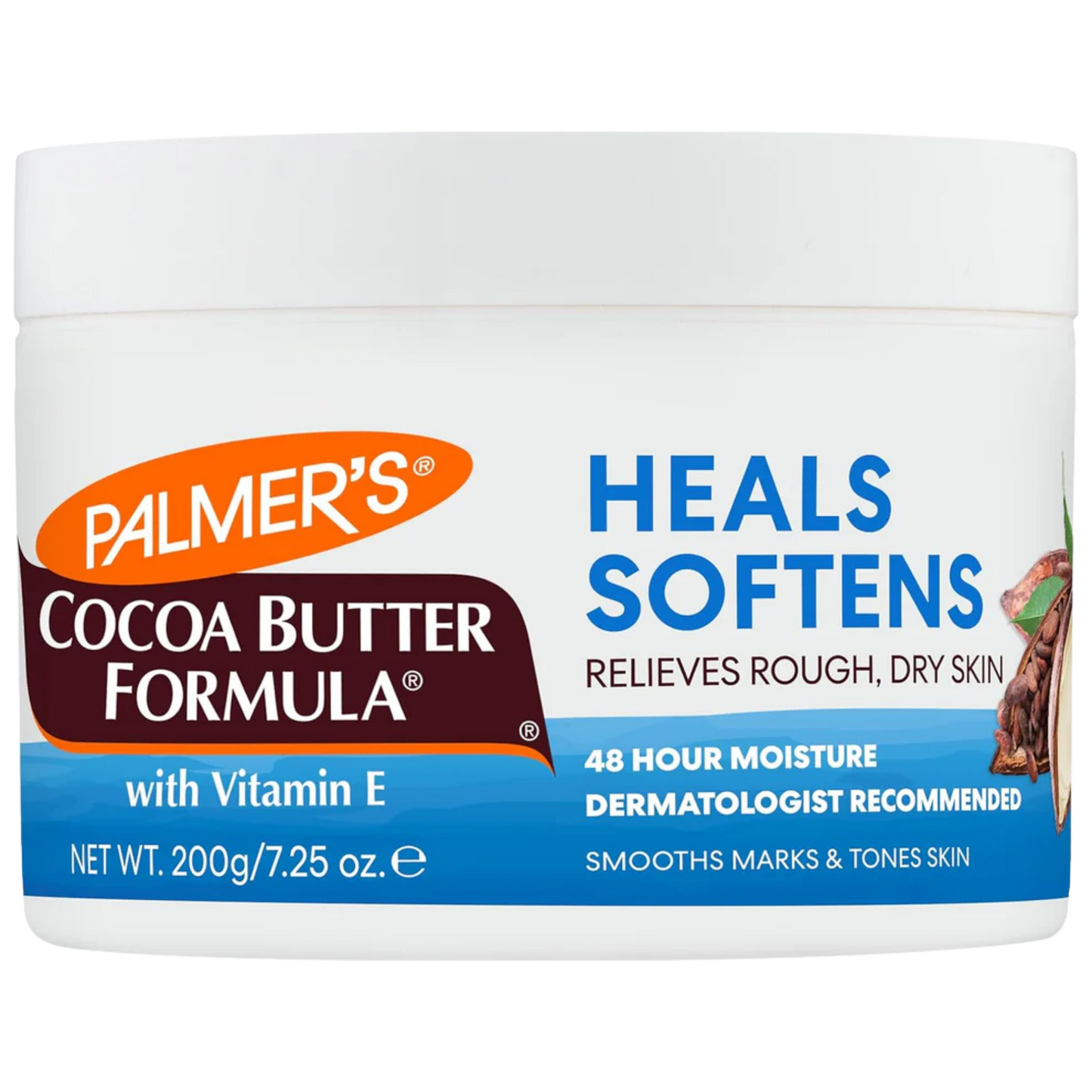 Palmer's Loción sólida de terapia diaria de manteca de cacao con vitamina E, hidratante corporal para piel extremadamente seca, suaviza y calma, 7.25 onzas, (paquete de 1)