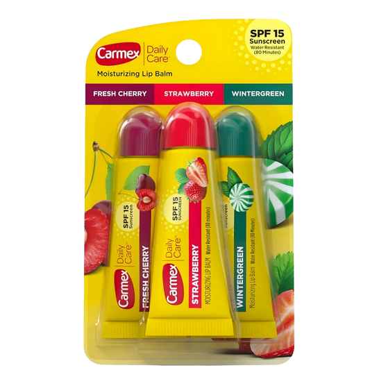 Carmex Bálsamo Pack 3 Tubos Hidratante SPF 15
