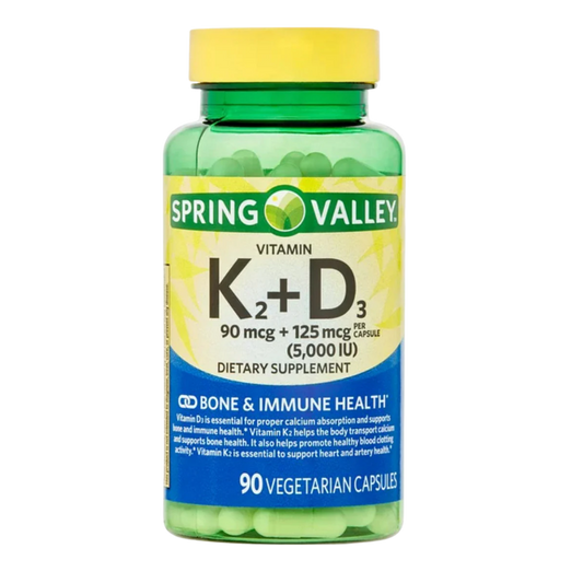 Vitamina K2+D3  X 90 Capsulas Spring Valley