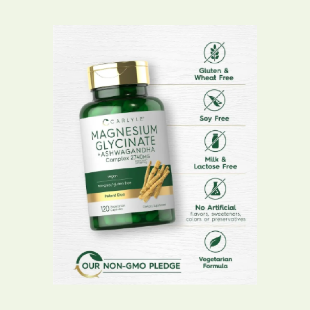 MAGNESIUM GLYCINATE 120 CAP CARLYLE