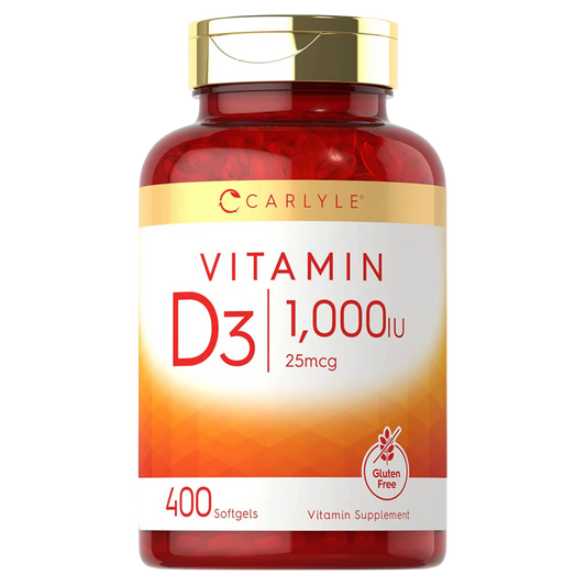 Vitamina D3 1000 Ui Carlyle | 400 Cápsulas Blandas 25 Mcg