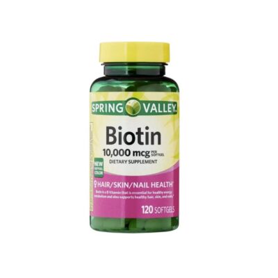 Biotin 10.000 Mcg 120 Capsulas Spring Valley