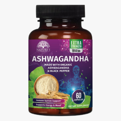 Aswagandha Natures Strenght 1950 Mg 60 Capsulas