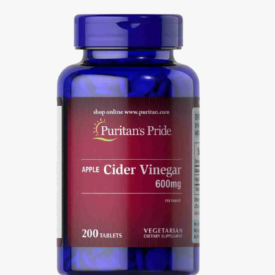 Appe Cider Vinegar Puritan`s 600 Mg 200 Capsulas