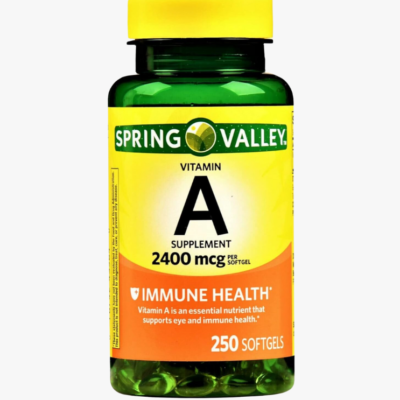 Vitamina A Spring Valley 240 Mcg 250 Capsulas