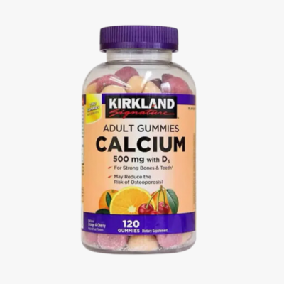 Adult Gummes Calcium Con D3 Kirkland 500 Mg 120 Gomitas