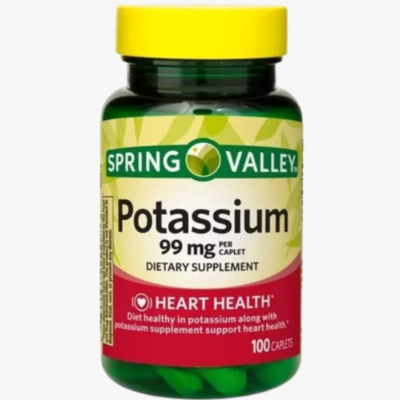 Potassium Spring Valley 99 Mg 100 Tablets