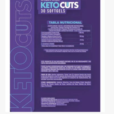 KETO CUTS 30 SOFTGELS HEALTHY AMERICA