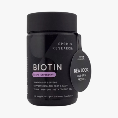 BIOTIN 120 SOFTGELS SPORTS RESEARCH 5000 MCG